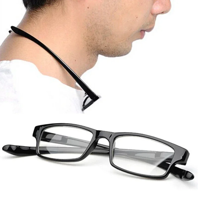 Gafas de lectura ultraligeras y cómodas para hombre y mujer, lentes de lectura con cuello Halter, elásticas, antifatiga, para presbicia, 2024