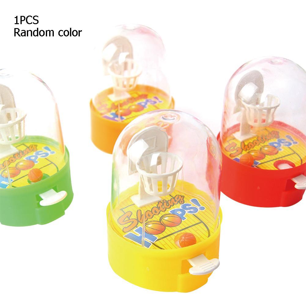Willekeurige Kleur Mini Vinger Schieten Machine Lossen Bal Vent Puzzel Kinderen Creatieve Interactieve Party Game Basketbal Floor: Default Title