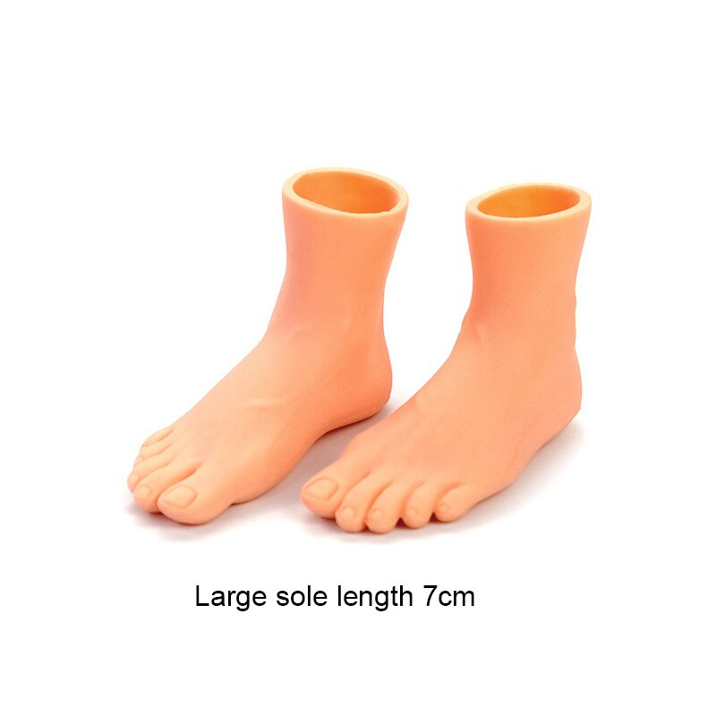 2/10pcs Screepy Halloween Mini Finger Hands Tiny Left Right Hand For Game Party Costume Rolled Cat Artifacts Fingertips: 2pcs sole L