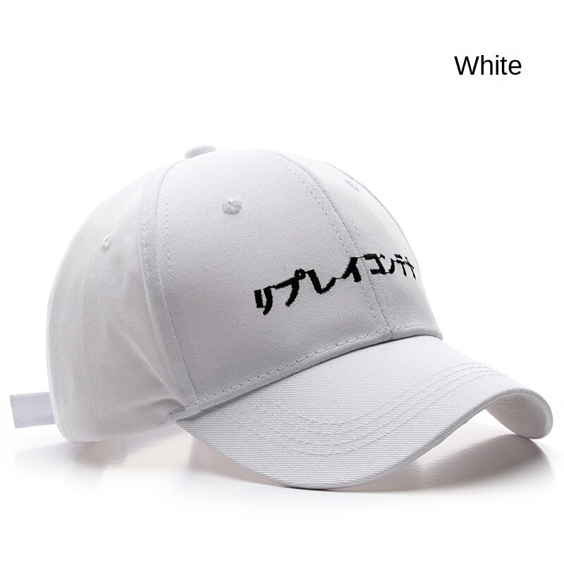 Sleckton zwarte borduurpet unisex baseballpet voor heren dames casual snapback pet zonnehoed zomer vizier pet: Wit