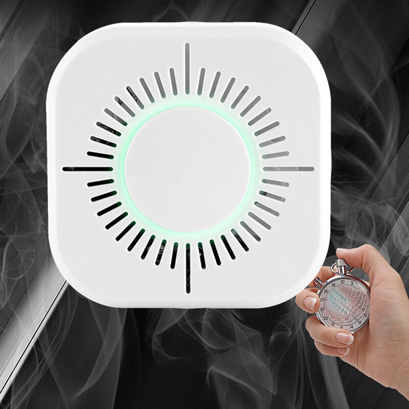 Independent Smoke Detector RF Smart Smoke Sensor Built-in 90 DB Sound And Light Alarm Removable Smoke Detector Fire Protection