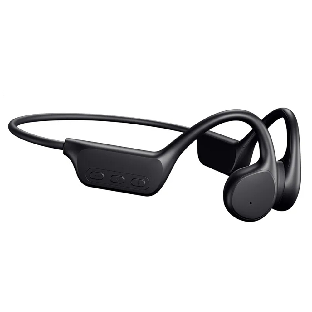 Bone Conduction Headset X7 IPX8 32GB Geheugen 5.3 Bluetooth Draadloze Headset met microfoon Waterdicht Zwemmen 2024 Nieuw: Black