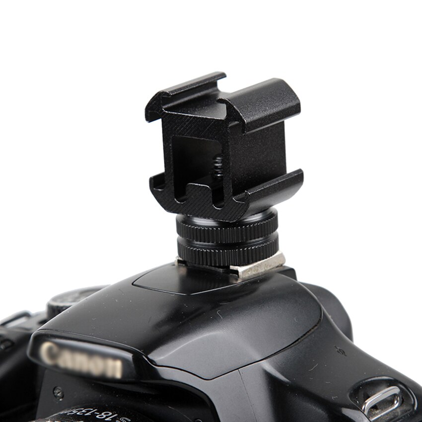 3-seite Kamera Schuh montieren Adapter auf 1/4 &quot;, Kamera Schuh Halterung für Blitz Licht, LED Video Licht, Mikrofon, Monitor