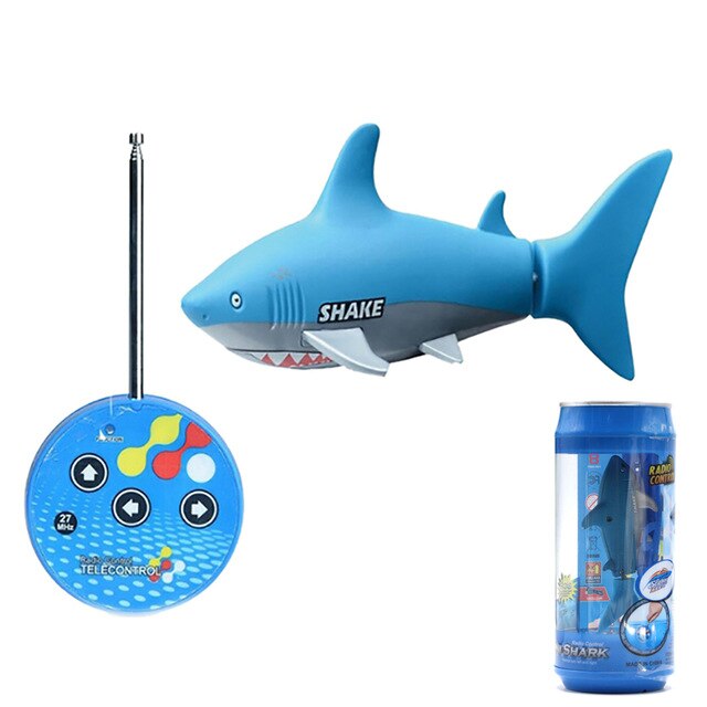 Toy Remote Control Air Swimmers Flying Shark And Clownfish Through The Room for Kids Children DIY Plastic Inflatable Balloon Toy: Water Swim blue