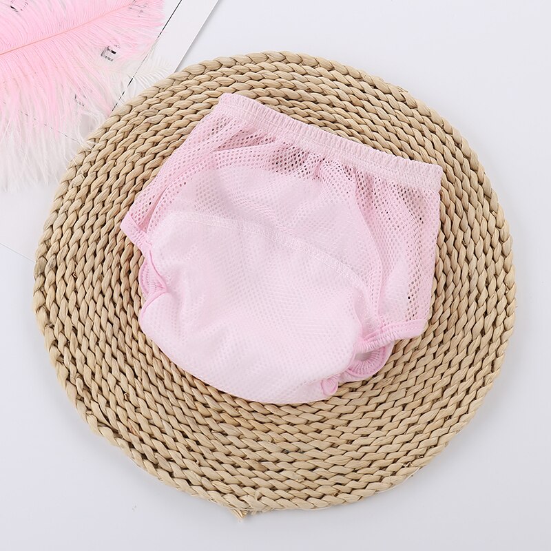 Couches en tissu réutilisable pour bébé, 3 pièces/lot, couches de poche en maille lavable, respirantes, pantalons de laboratoire pour nourrissons