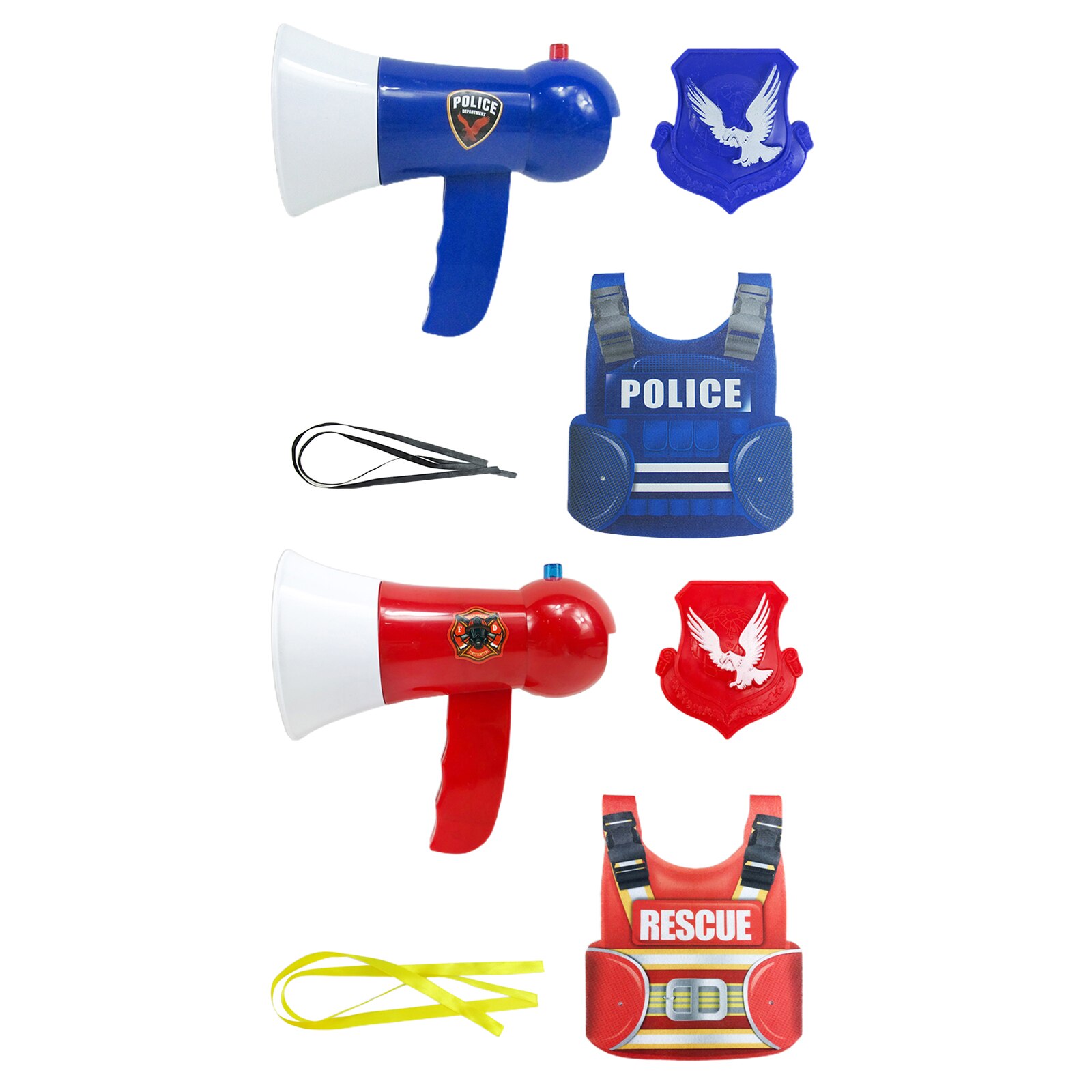Brinquedo engraçado da gravação de megafone crianças trocador voz alto-falante microfone portátil vocal brinquedos com colete e correias