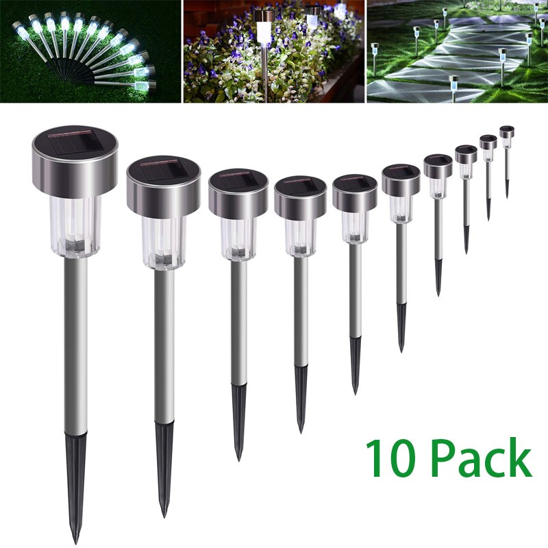 10 Pack Solar Garten Lichter Outdoor Solar Powered... Vicedeal
