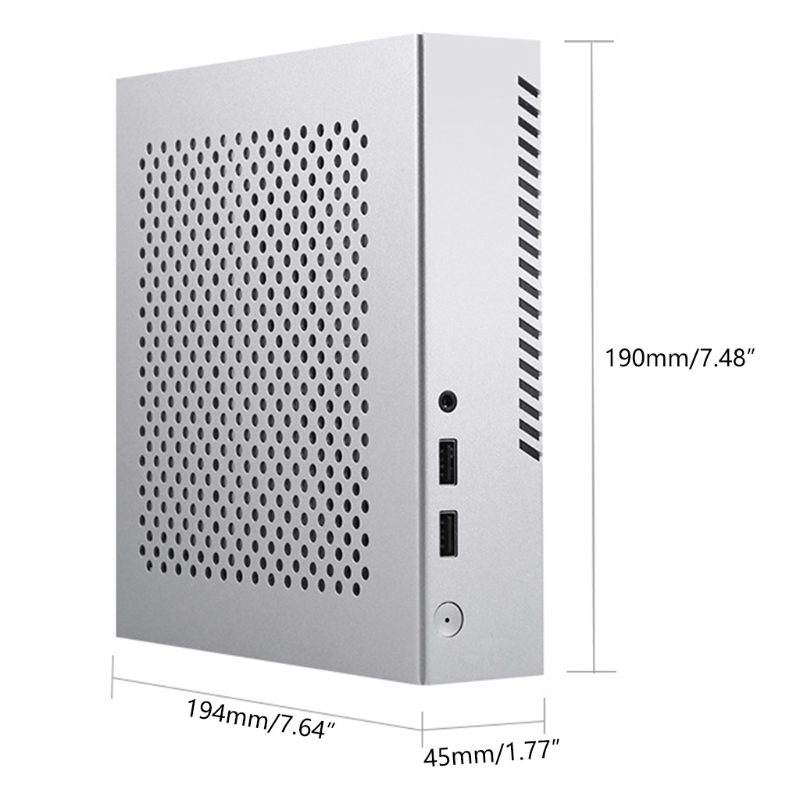 QX03 Mini Itx Computer Case Desktop Chassis Compacte Pc Gaming Usb Interface Aluminium Body Microserver Gastheer Chassis
