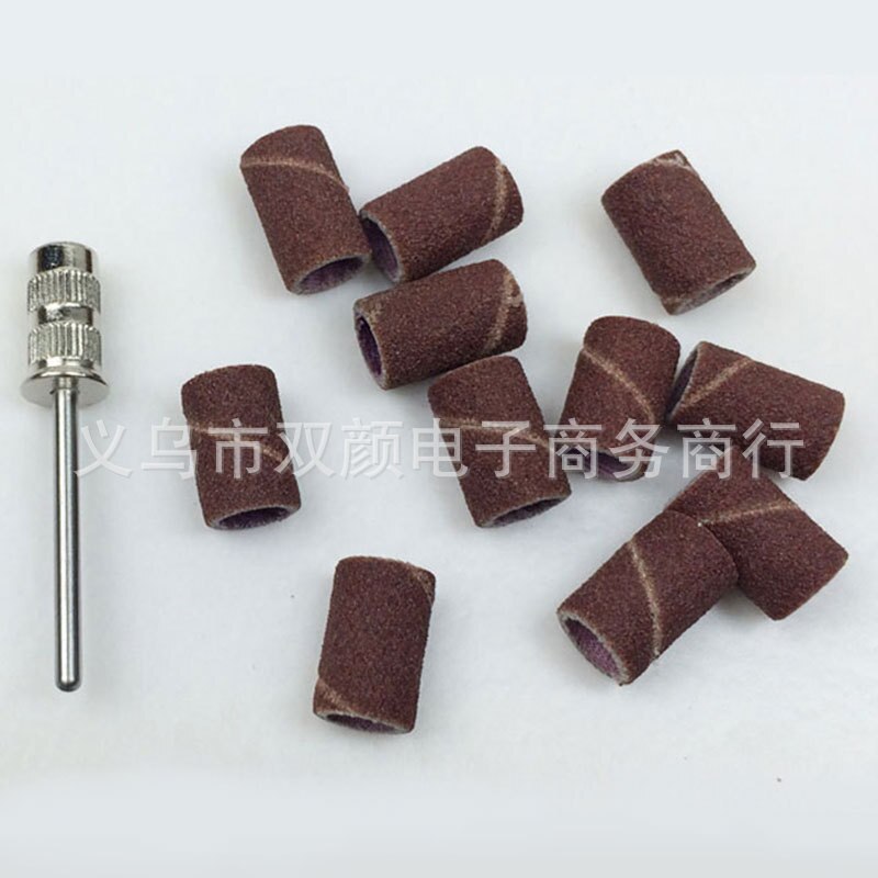Nail art drill bits for sanding band fit granding machine sand paper bands shaft mandrel stick shank with 2.3mm diameter