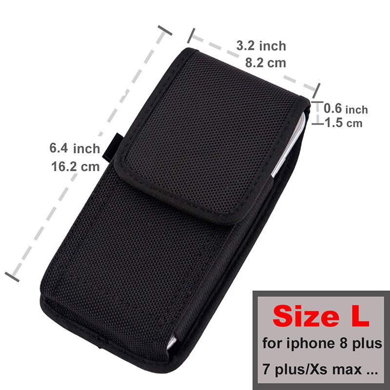 Voor Cubot King Kong Riem Clip Holster Mobiele Telefoon Case Pouch Voor Cubot Manito/Cubot Nova Taille Case: Size L