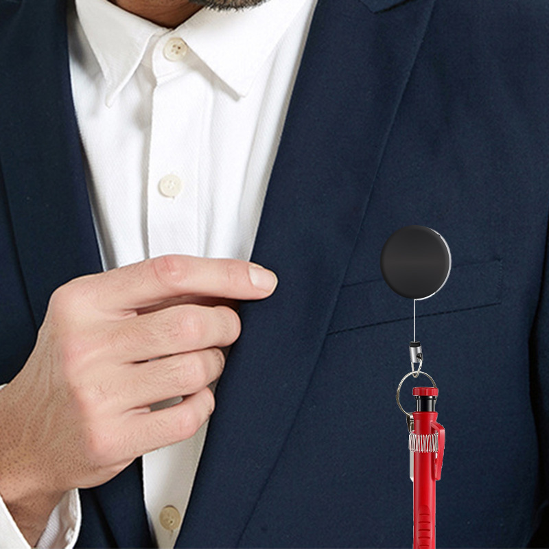 Intrekbare Pennenhouder Voor Timmerlieden Verpleegsters Obers Universele Pen Lanyard Intrekbaar Met Riemclip En Sleutelhanger Nieuw