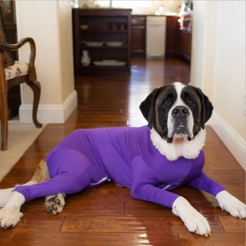 Pijamas ligeros de cuatro pies para perros, monos de 4 piernas para perros grandes y medianos