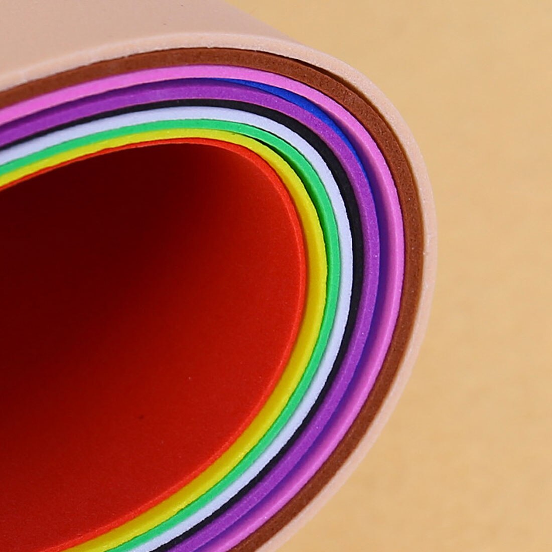 10pcs/set 10 colors A4 1.5mm Thick Sponge Foam Craft Sponge Foam Paper Fold scrapbooking Papers Craft DIY Material sheet