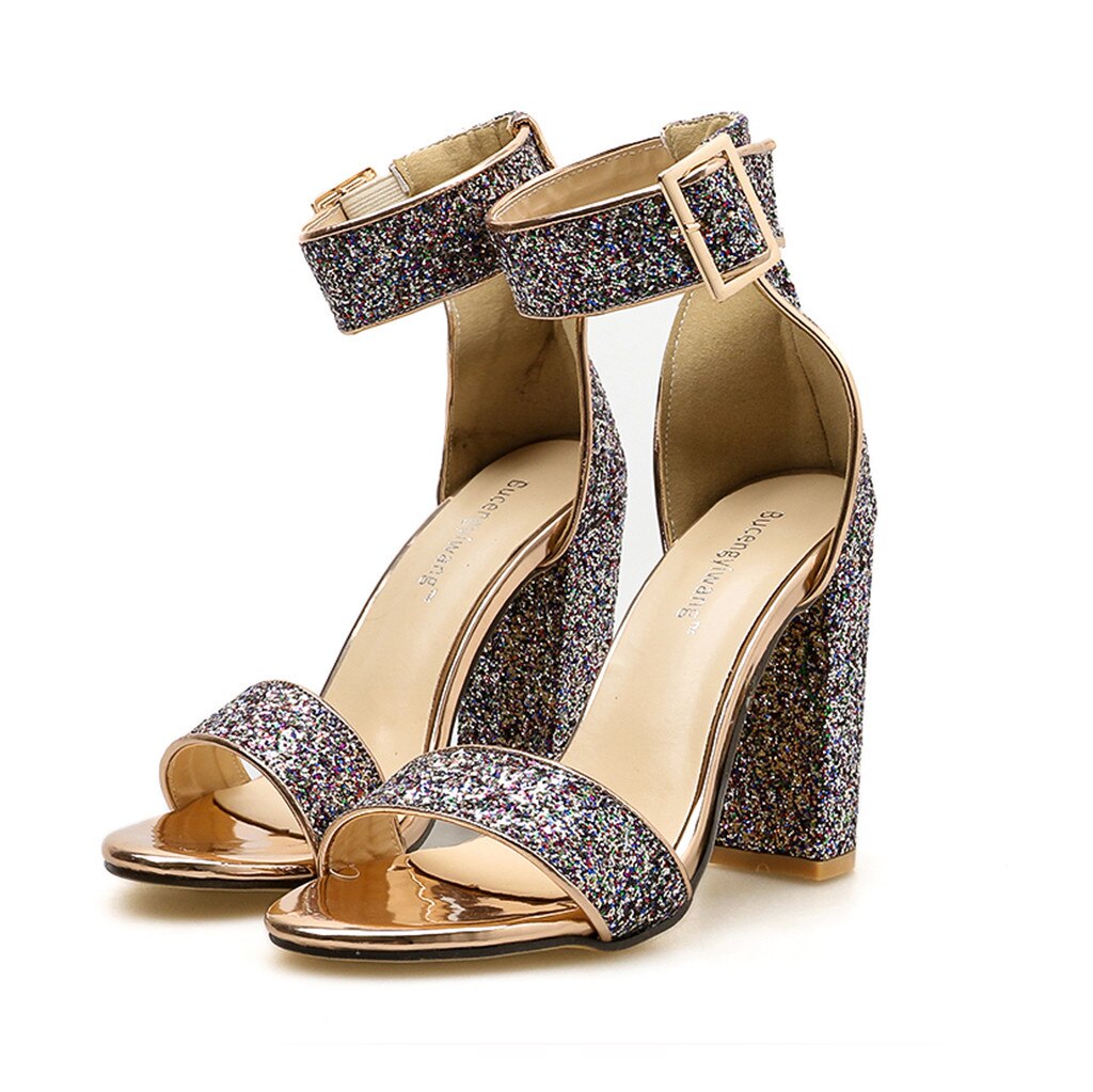 Women Shoes Ladies High Heels Open Toe Ankle Strap Dress Party Shoes Sandals Summer Shoes Women Ayakkabı