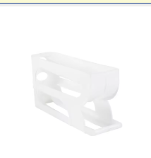 Caja de almacenamiento de huevos deslizante, puerta lateral para refrigerador, bandeja para huevos, lado del refrigerador, gran capacidad, ahorro de espacio para cocina, caja de almacenamiento de huevos: Rosa