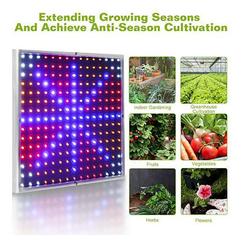 Grow Light 2000W 225 LED Grow Light Hydroponic Kits Growing Lamp Plant Veg Flower Indoor Lighting Grow Tent Phytolamp Plants