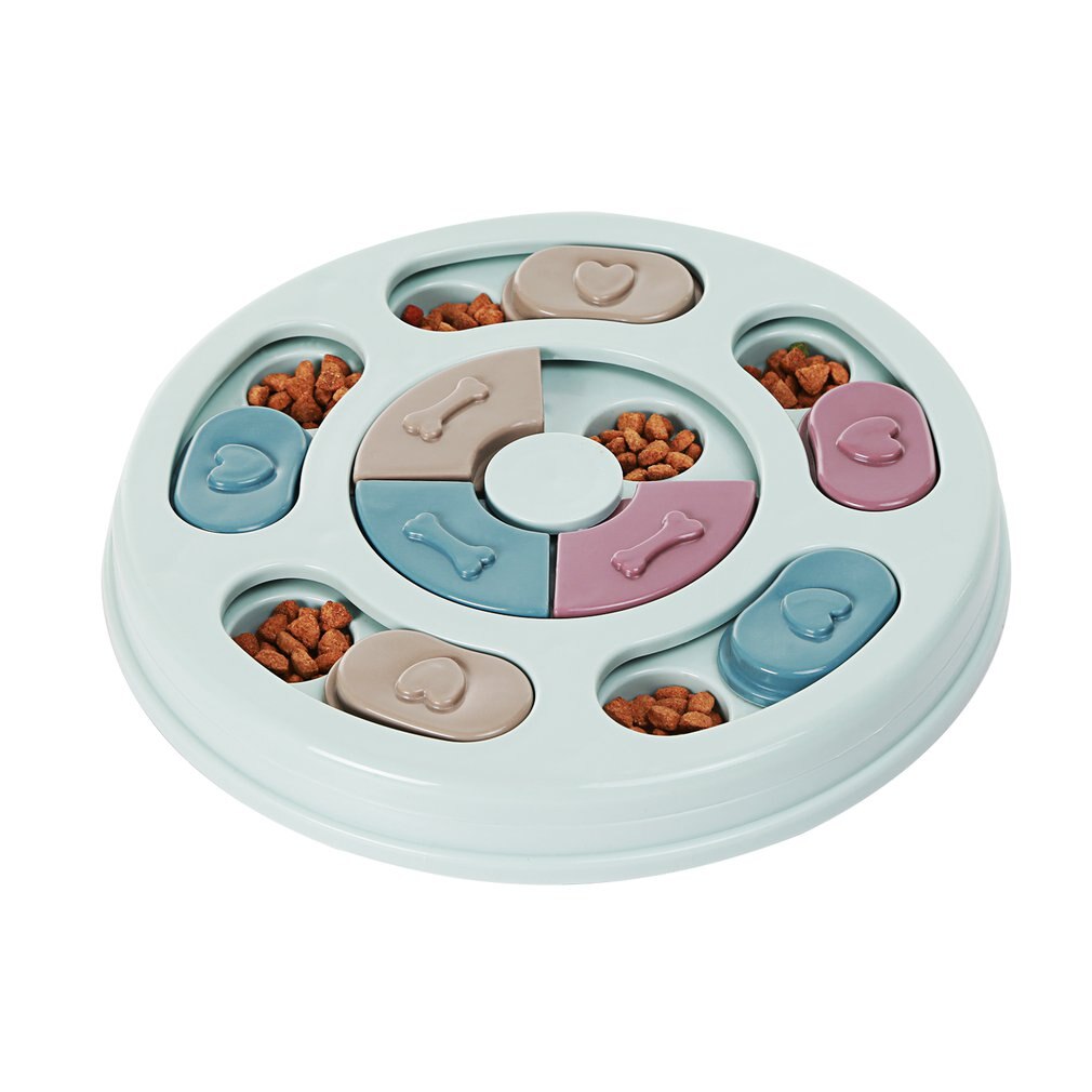 Dog Puzzle Slow Feeder Toy Brain Games Feeder With Non-Slip Dog Interactive Toy Puppy Treat Dispenser Puzzle