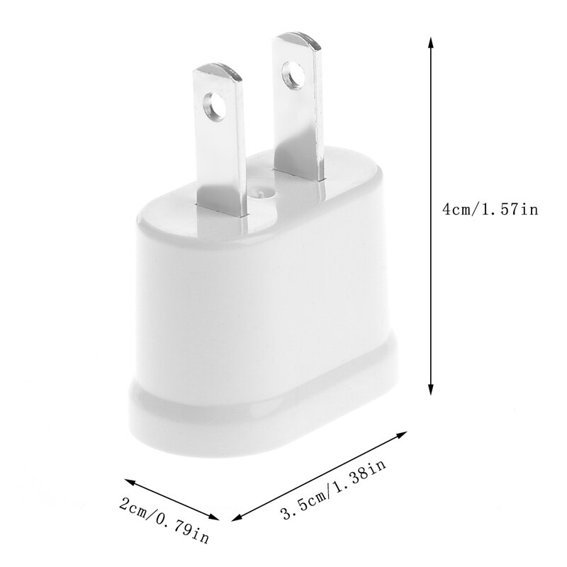EU Female To US Male AC Power Plug Converter Worldwide Travel Charger Adapter