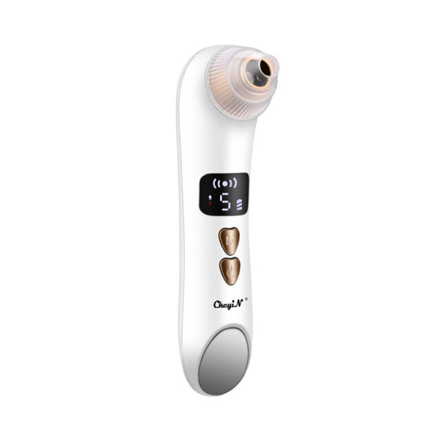 Ckeyin-microscopio eliminador de espinillas, limpiador de poros al vacío, succión de compresa , eliminación de manchas negras, limpieza facial eléctrica, 20X: Blanco