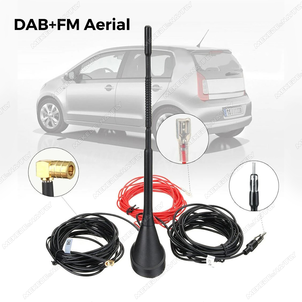 DAB Actieve Antenne, Auto DAB GPS FM-antenne Actieve Versterkte Dakmontage Waterdicht Stofdicht Universele Autosignaalantenne