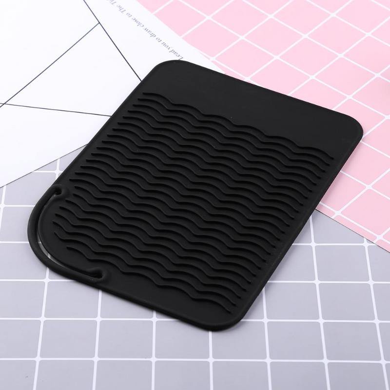 1PC Silicone cheveux lisseur tapis résistant à la chaleur tapis Salon style outils cheveux lisseur fer à friser outils cheveux soin outil