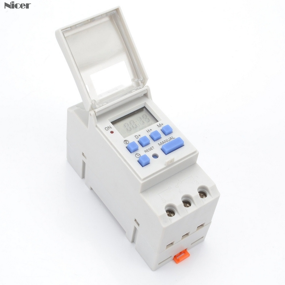 7 Days Programmable Digital Timer Switch Relay Control 220V 230V 6A 10A 16A 20A 25A 30A Electronic Weekly