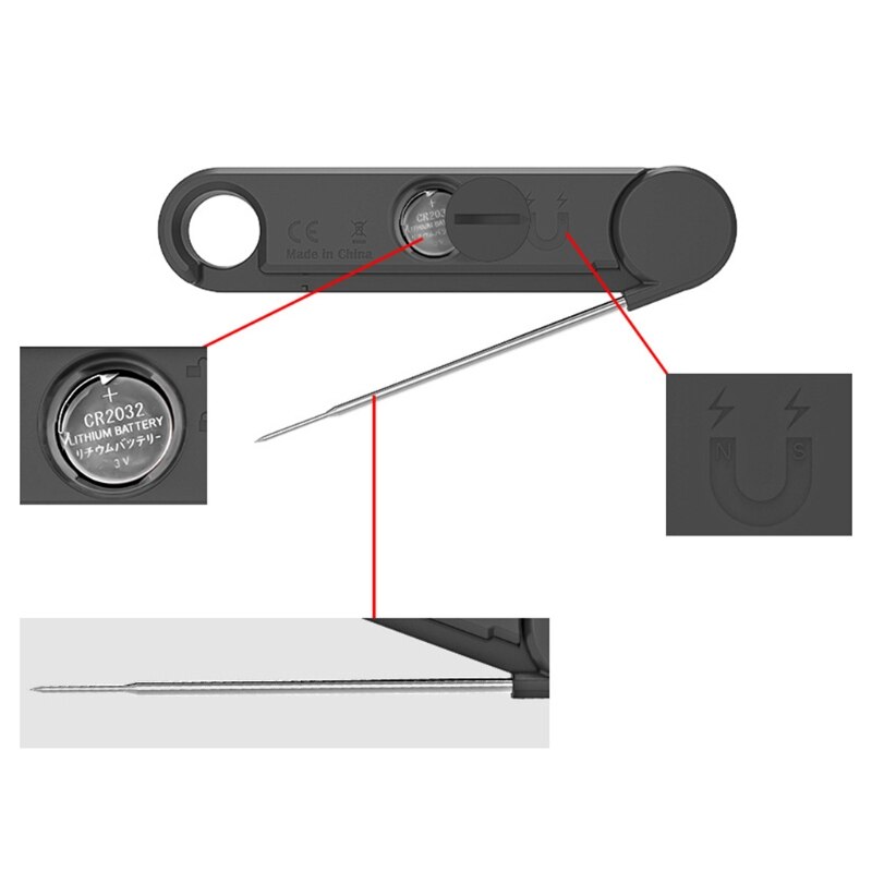 Waterproof Digital Meat Thermometer Probe Instant Read BBQ Food Measure Tools