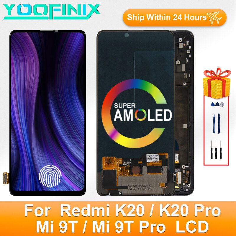 Pantalla LCD de 6,39 pulgadas para móvil, digitalizador de pantalla para Xiaomi Mi 9T, M1903F10G, 9T Pro, Redmi K20, M1903F10I, K20 Pro