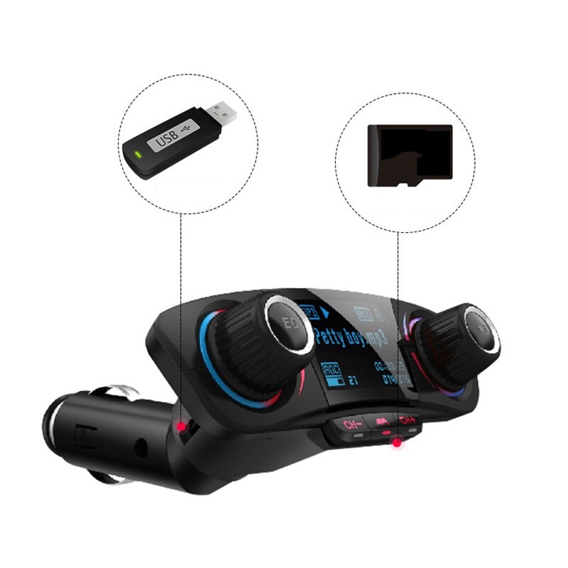 Car MP3 Player Car Bluetooth Receiver U Disk 12V24V Universal Aux Car Bluetooth Receiver