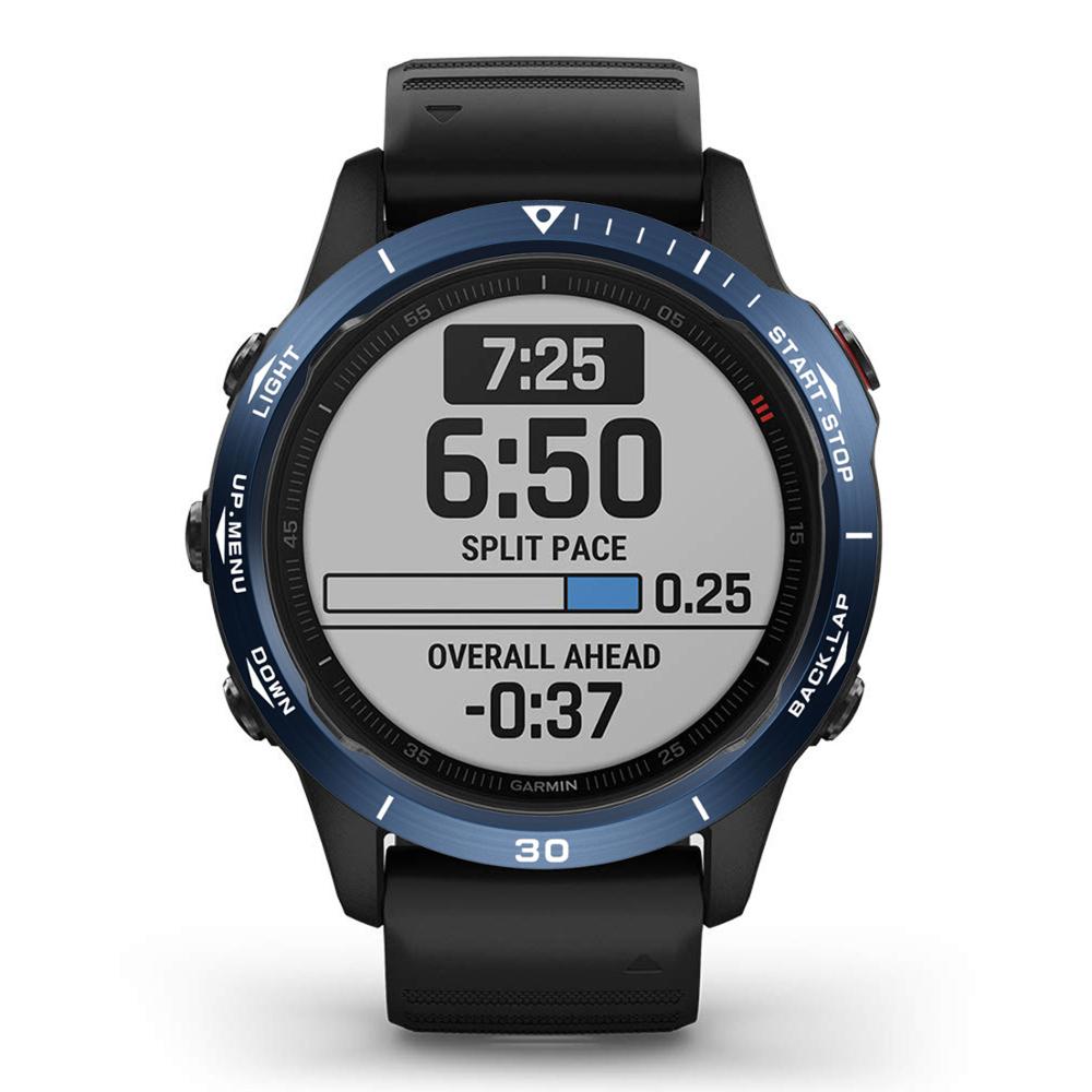 Metalen Bezel Ring Stijl Cover Voor Garmin Fenix 6X/6X Pro/6X Sapphire Metalen Beschermende Ring Slimme Horloge accessoires: B-Blue