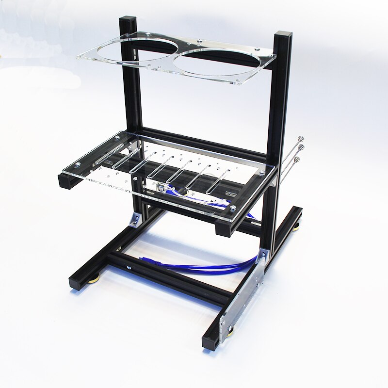 7 hard disk bits ATX open chassis Aluminum alloy cooling rack supports independent graphics card ATX SFX power supply