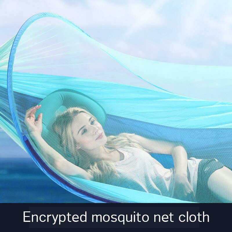Hamaca doble ultraligera para acampar al aire libre, con mosquitera, para niños, ocio familiar, hogar, cama colgante para dormir, vacaciones