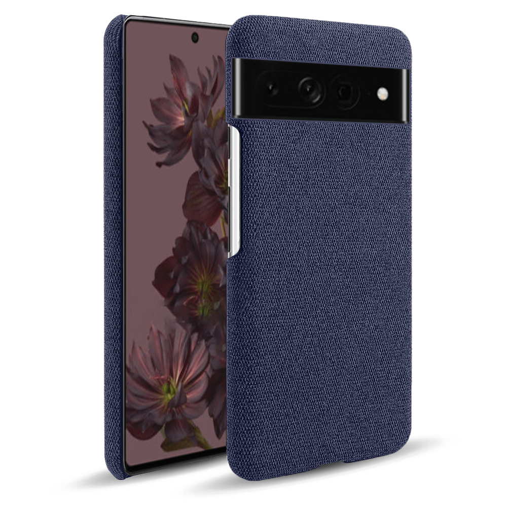 Cloth Case For Google Pixel 7 Pro 6 6pro 5A Case Luxury Fabric Antiskid Cover For Google Pixel 7 7pro 6A 6 Pro: Cotton / Navy Blue