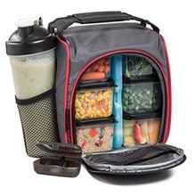 Waterproof Picnic food lunch ice bag insulated Portable Fabric Thermal Cooler Bag Volume Storage Bag include plastic box