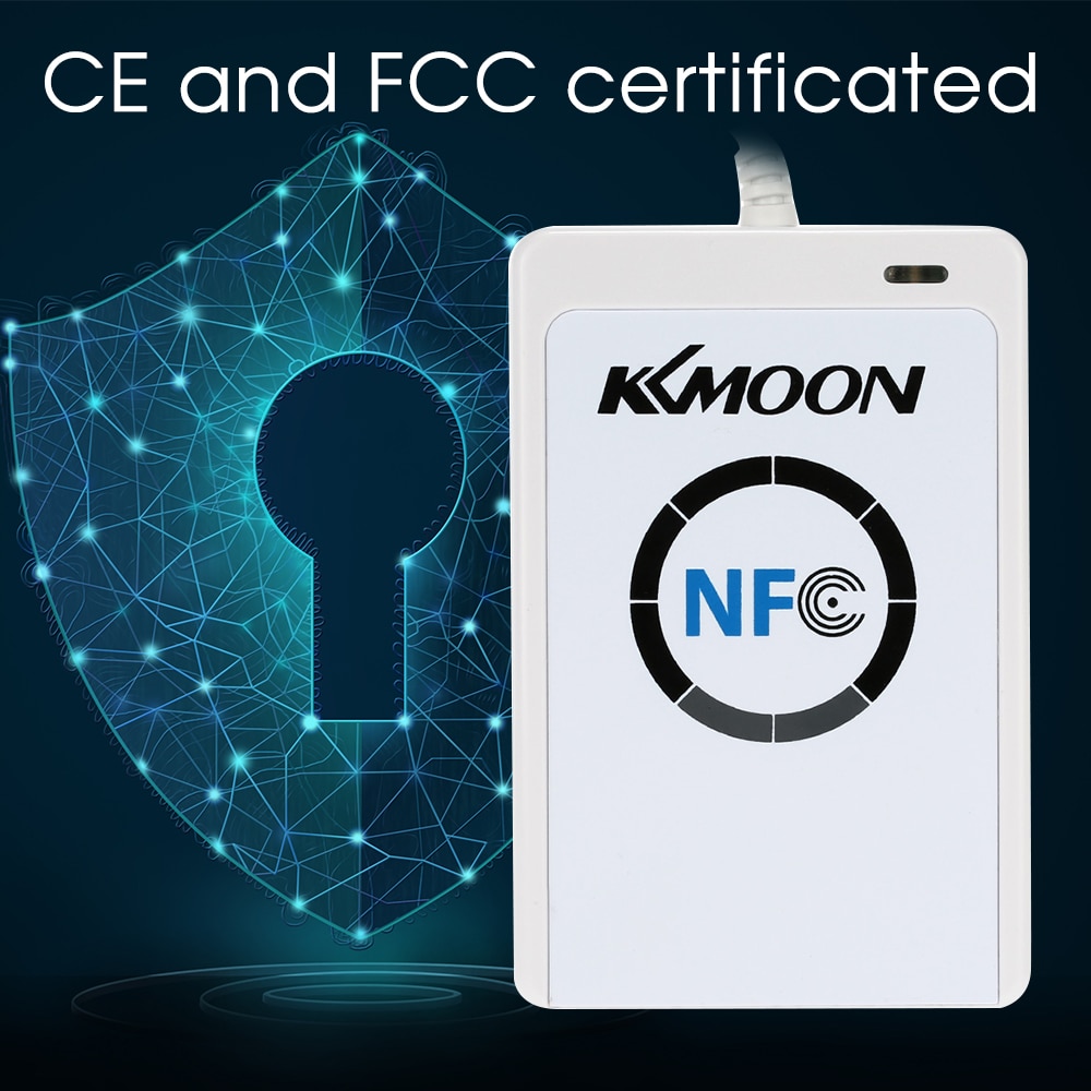KKmoon NFC ACR122U RFID Contactless Smart Reader Writer USB SDK IC Card Support FeliCa card