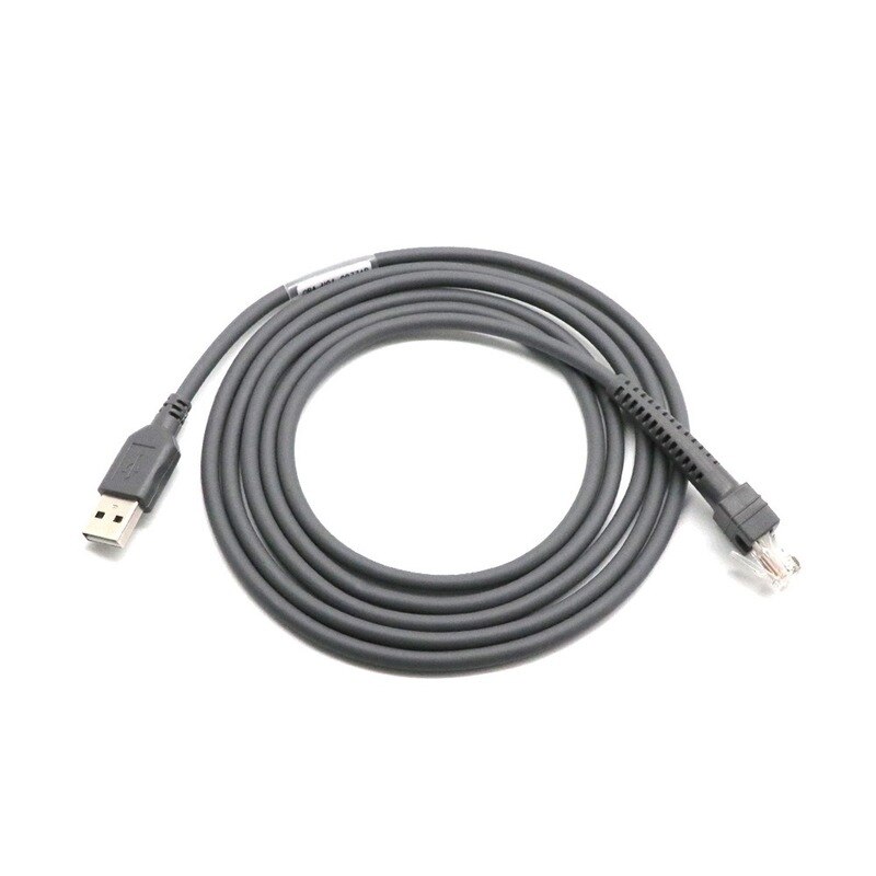USB To RJ48 RJ50 Scanner Data Cable for LS1203 LS2208 LS4208 LS3008 CBAU01-S07ZAR Symbol Barcode Scanner Part Cable