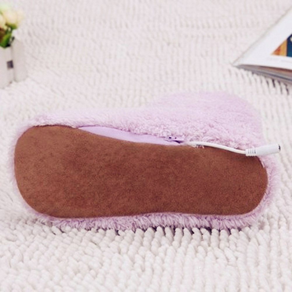 Zapatos con calefacción USB para hombres y mujeres, zapatillas eléctricas de felpa, botas de nieve cálidas, zapatos calefactables de invierno, talla 35-43 pies