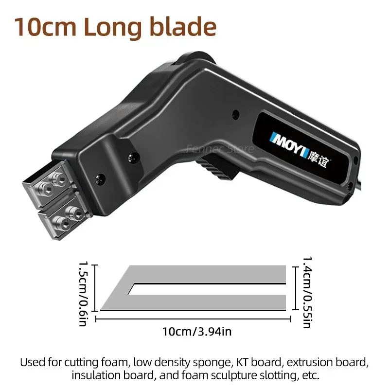 Electric Knife Rope Cutter Fabric Cutting Tool Heat Cutter Heat Sealer forSponge Cloth Board Webbing Continuous Working: YELLOW/BLACK / EU