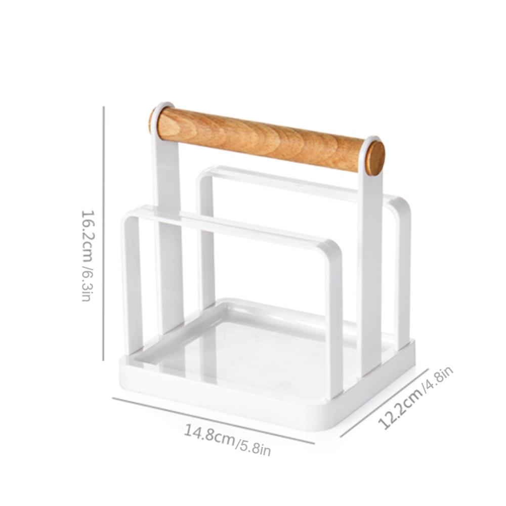 3-Slot Keuken Snijplank Opslag Met Houten Handvat Rekken Vegen Hakmes Pot Deksel Plank Vegen Rack Snijden boards