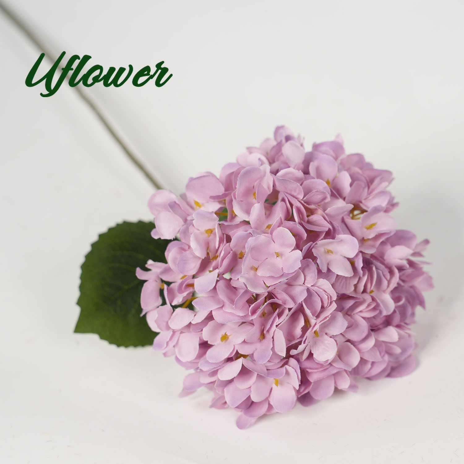 Bouquet d'hortensia en soie de fleurs artificielles de 58cm, pour mariage, fête à domicile, accessoires de décoration de Table de salon: Clair