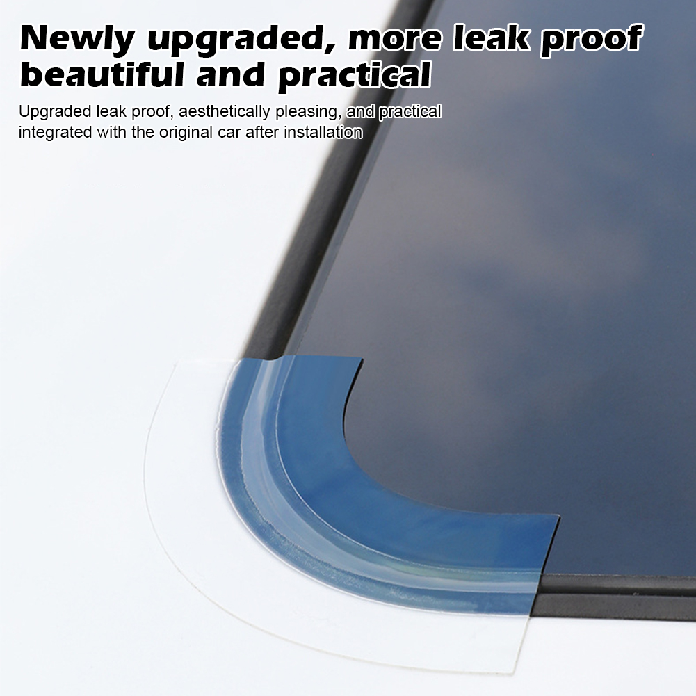 Tira de sellado impermeable Universal para techo solar de coche, transparente, reductor de ruido, resistente a altas temperaturas, Kit de sellado para techo solar