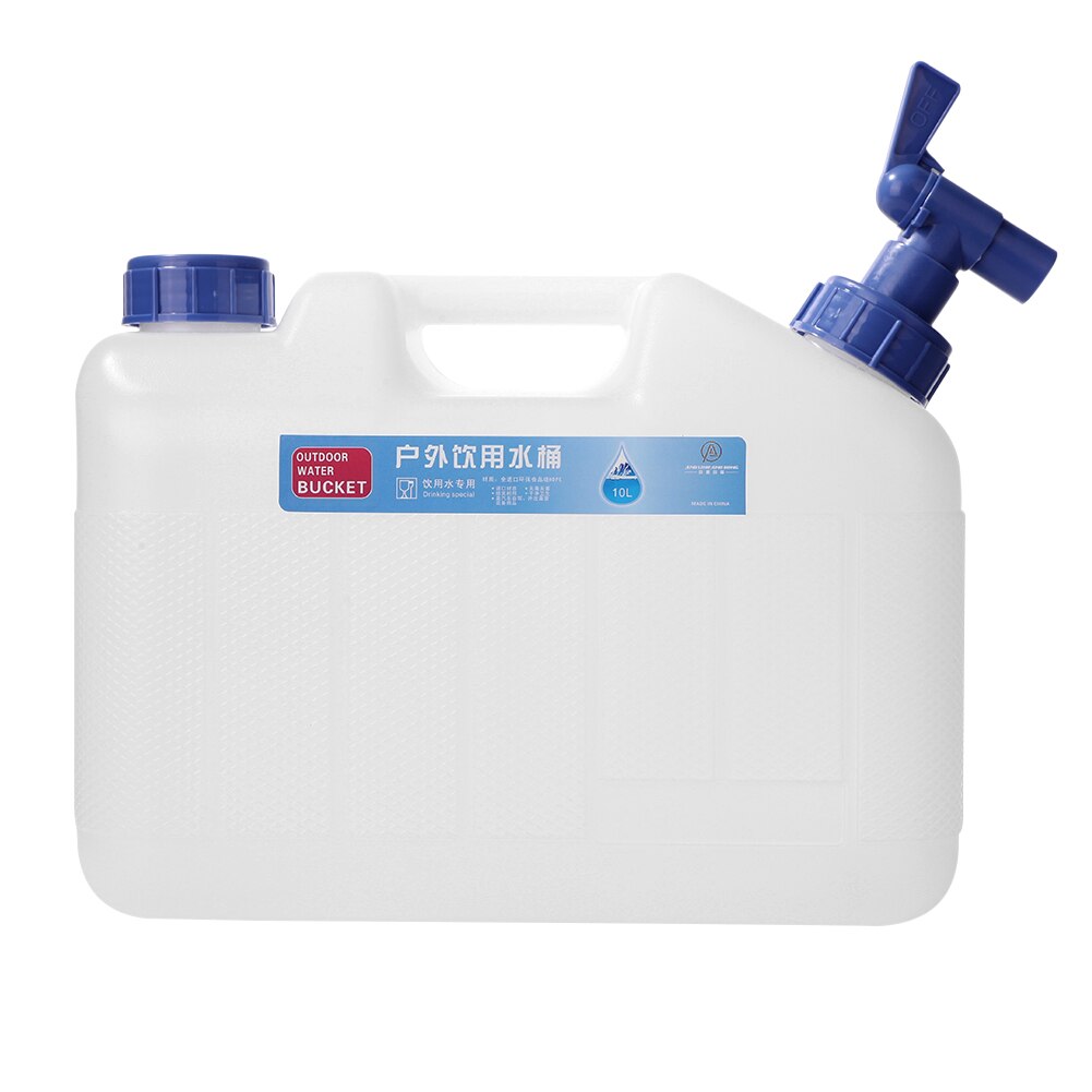 10l/15l Outdoor Portable Water Container 2 Handles for Camping Hiking Picnic Driving Water Tank with Facuet for Drinking Washing: 10L