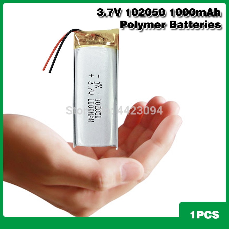 3,7 V Lipo zellen 102050 1000mah Lithium-Polymer Akku Für MP3 GPS Aufnahme stift LED licht Schönheit Instrument: 1Stck