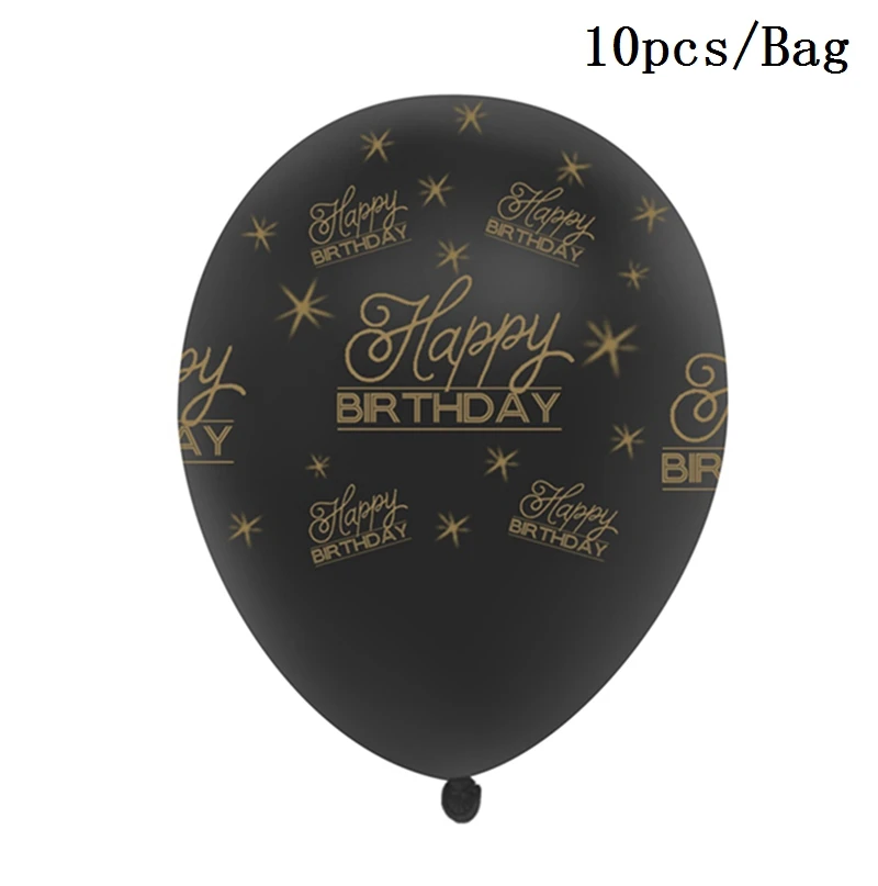 Cheer 40 Black Gold Balloon Happy Birthday 40 Years Balloons 40th Birthday Party Decoration Adults Foil Latex Baloon 40 Birthday: light green