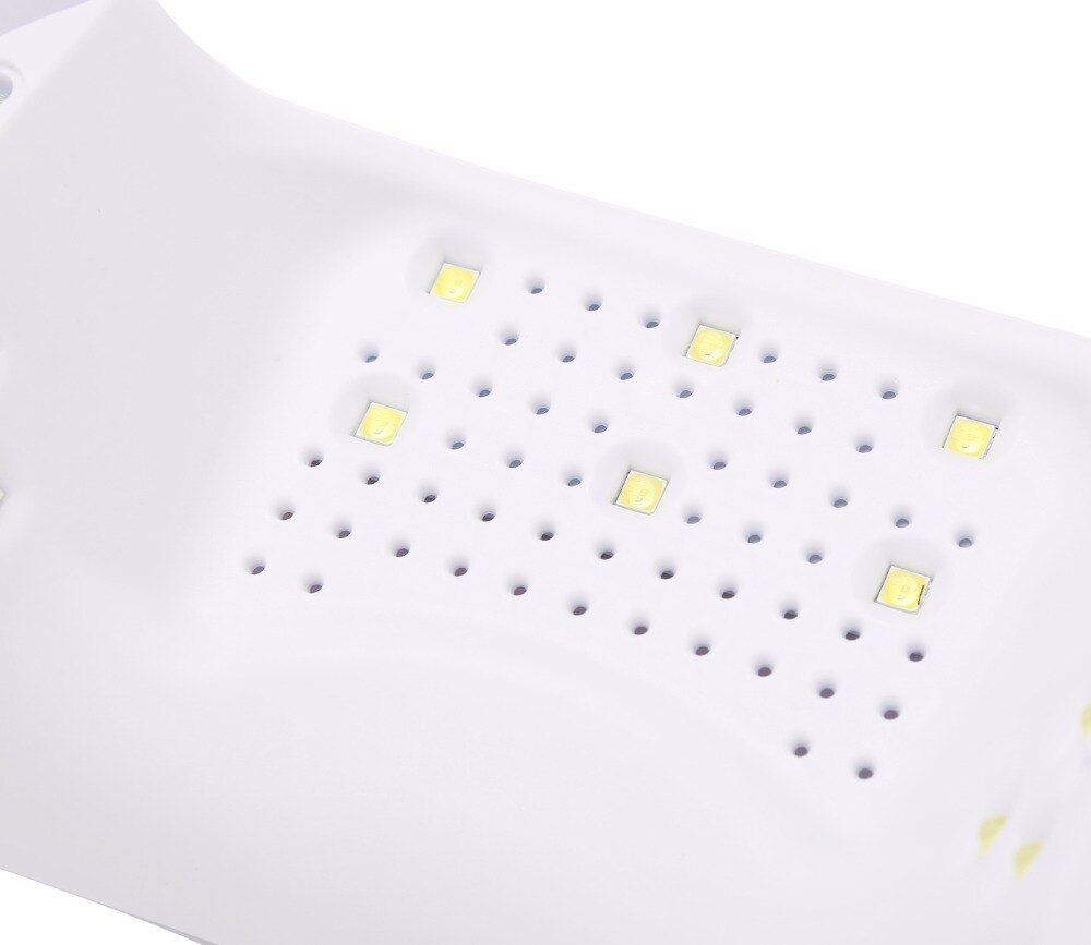 Wit Led Uv Lamp Droger 12 Leds Nail Dryer Nail Art Gereedschap Ultraviolet Curing Uv Gle/ builder/Led Gel