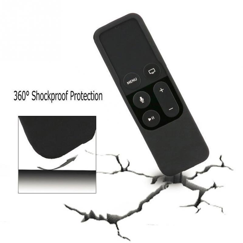 Kleurrijke Silicone Voor Apple Tv 4 Afstandsbediening Beschermhoes Cover Skin Waterdichte Stof Opbergtas Organizer #0831