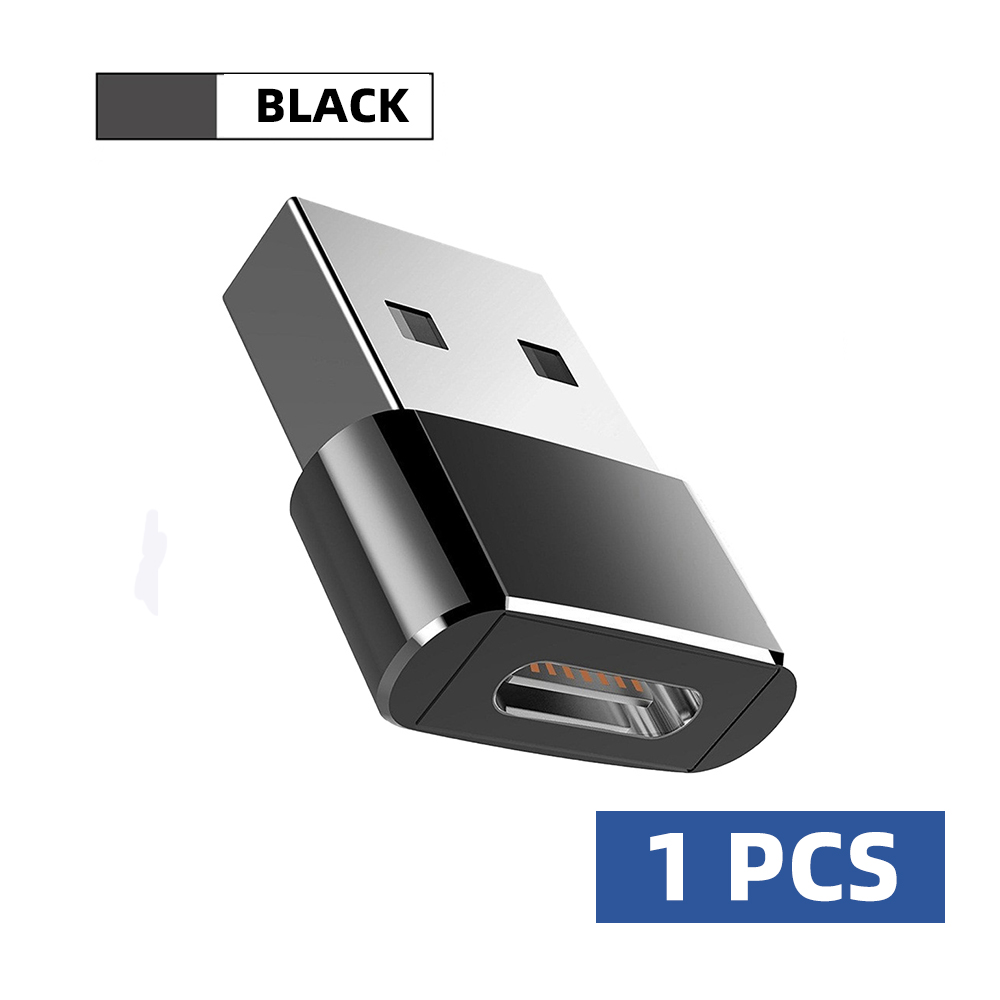 1/2PCS USB 3.0 To Type C OTG Charger Adapter Connector Type-C to USB Male To Type-c Adapt Converter for PC MacBook Car USB ipad: Rose Gold