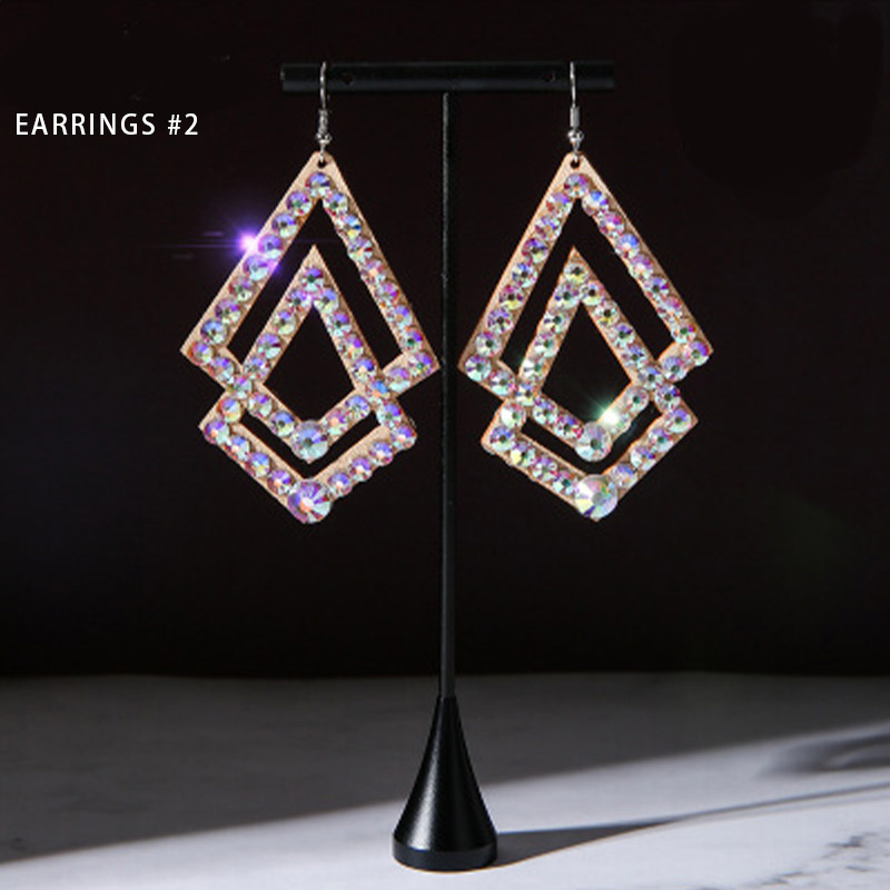 Collana di danza del ventre con strass per donna adulta di fascia alta, professione di scena, accessori per competizioni, gioielli da ballo: verde