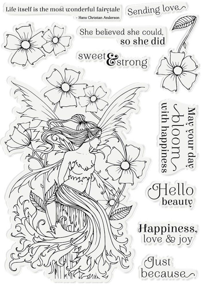Fairy transparent genomskinlig stämpel sigill för gör-det-själv scrapbooking fotoalbum dekorativa klara stämplar  a906