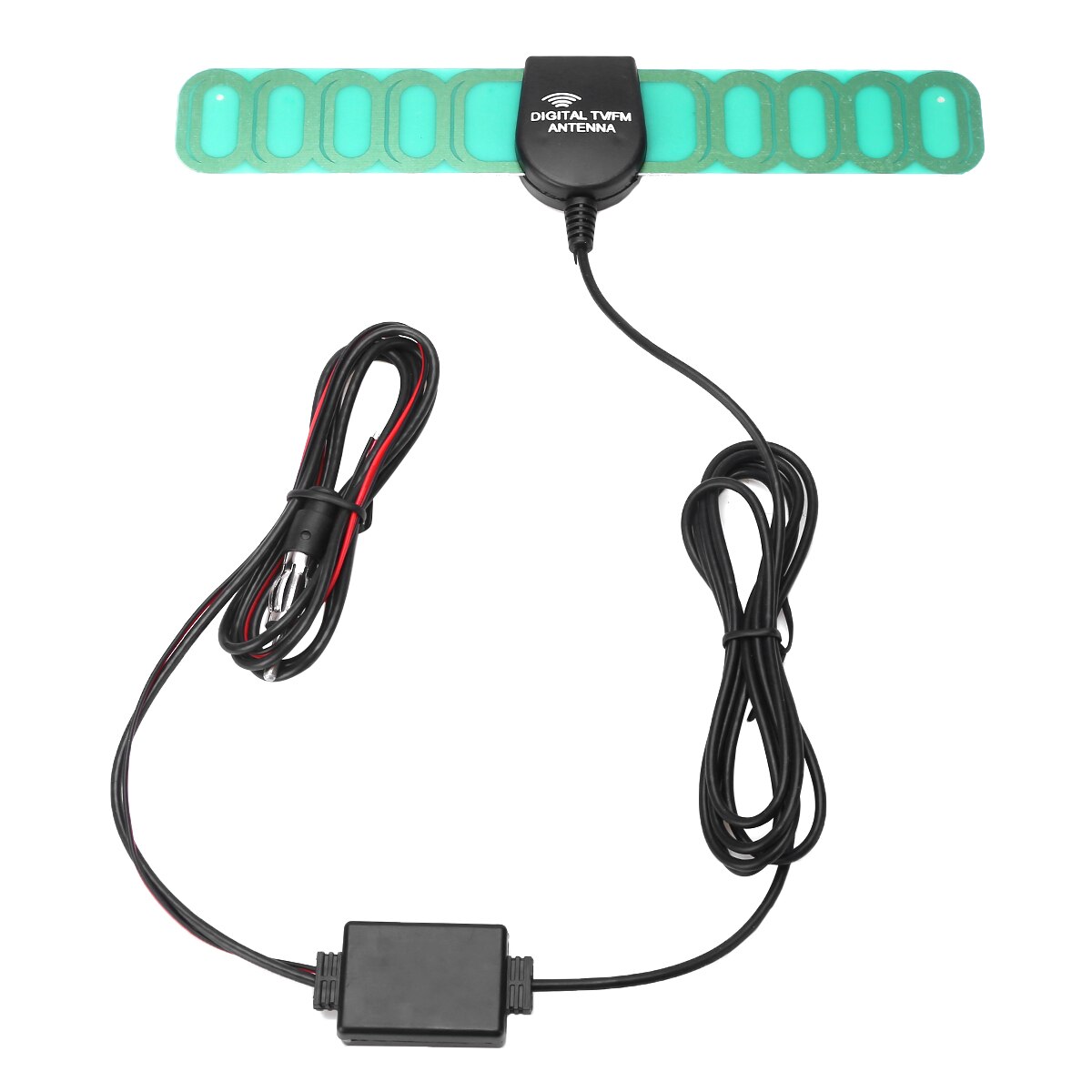 12V Car Digital TV FM Antenna Aerials Amplifier Booster Aerial Radio Digital Antenna Signal Amplifier Booster with Connector